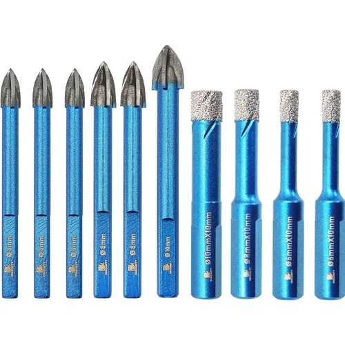 Diamantbohrer set 10tlg - set,